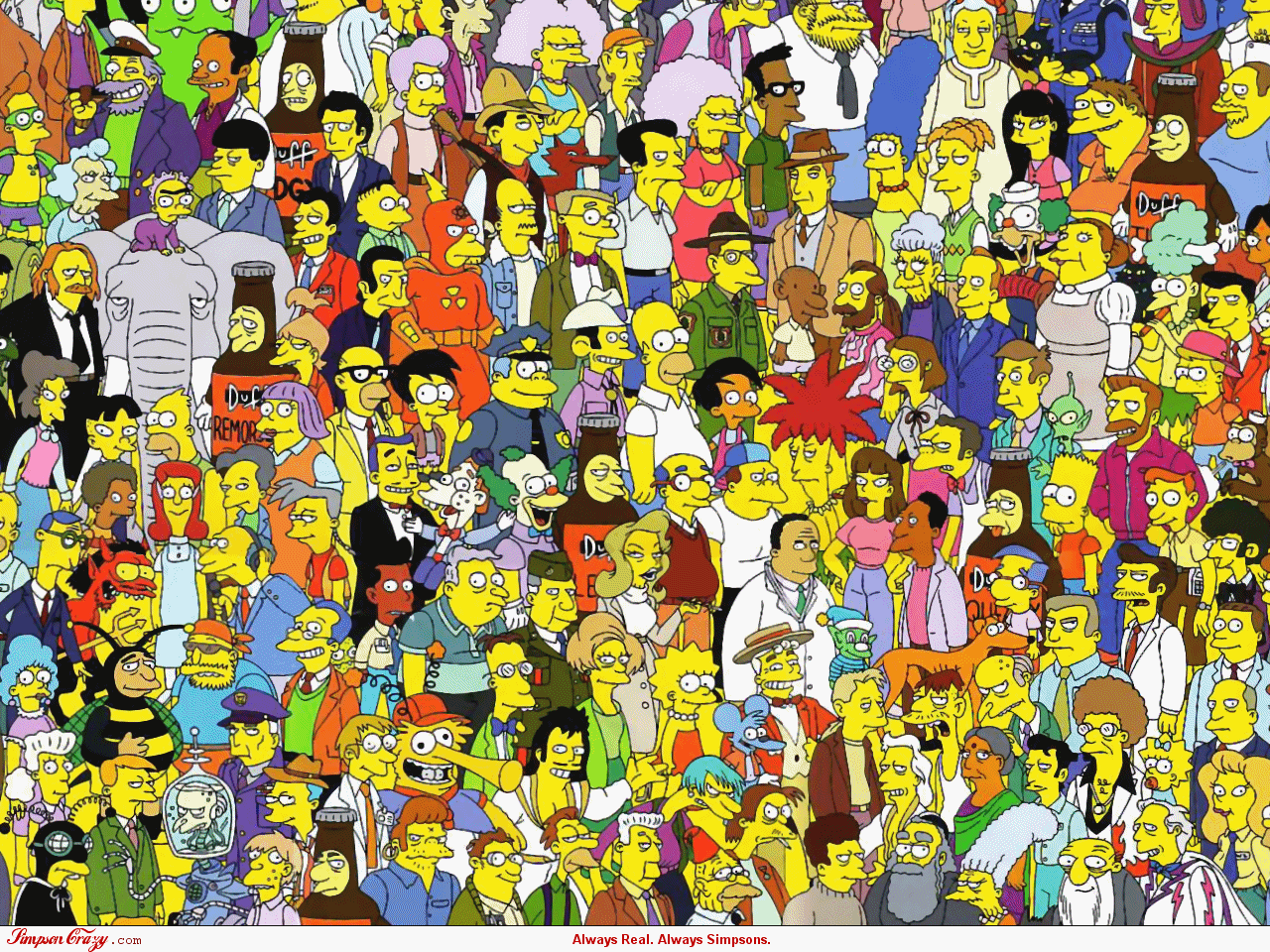 Simpsons scene wallpaper