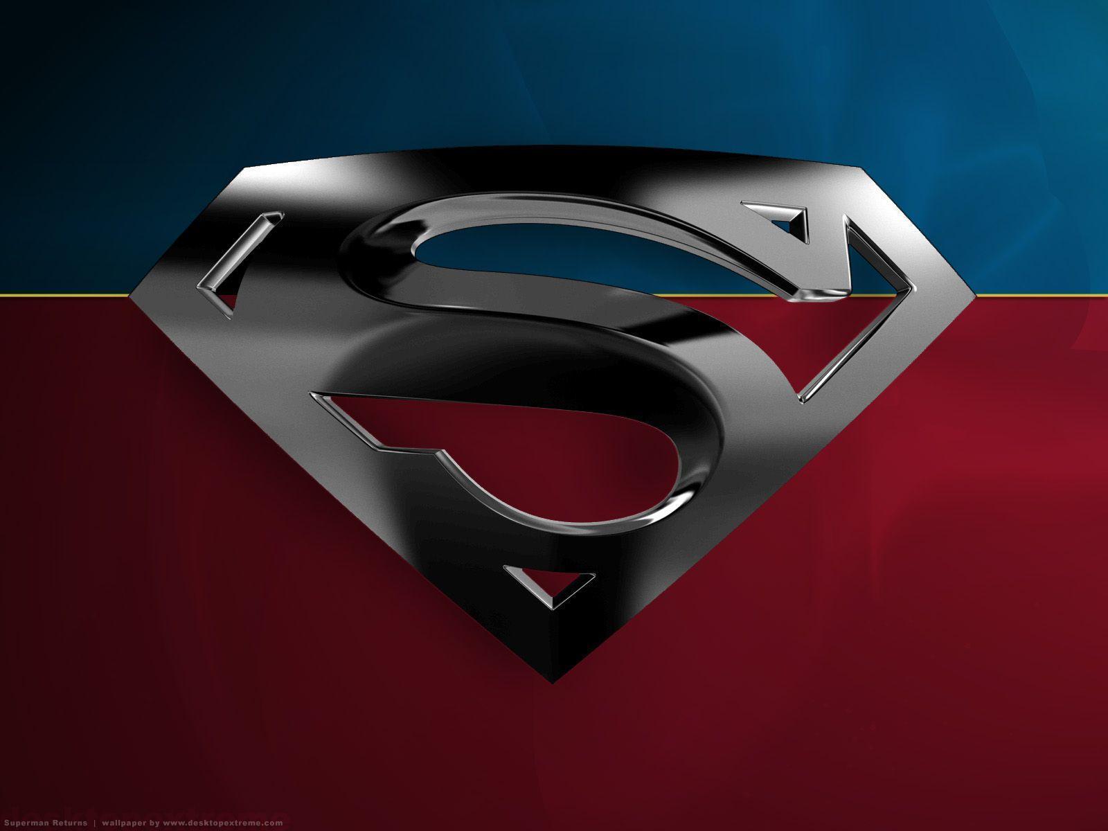 Wallpaper For > Superman Logo Wallpaper 3D