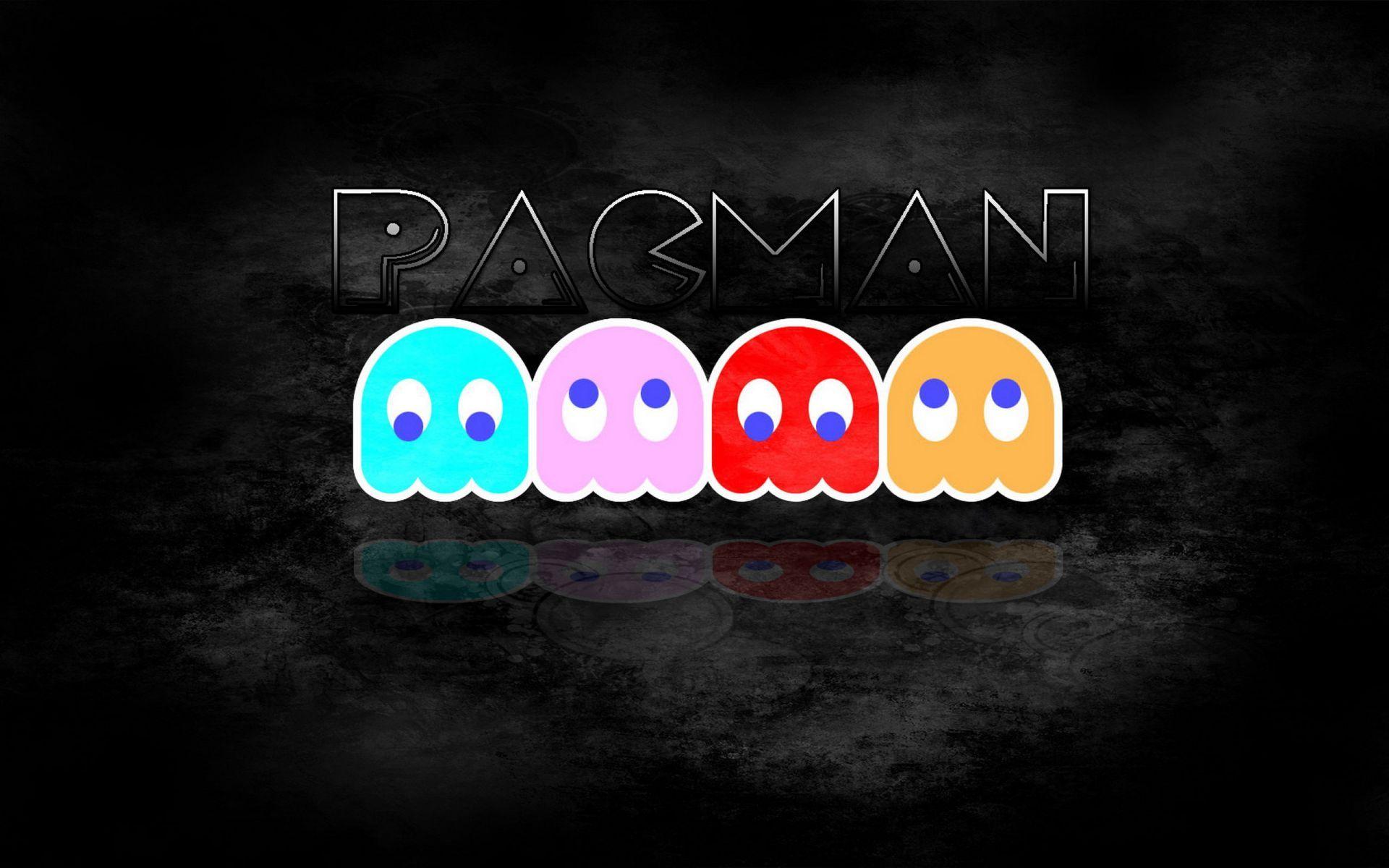 Pacman Wallpaper HD background text