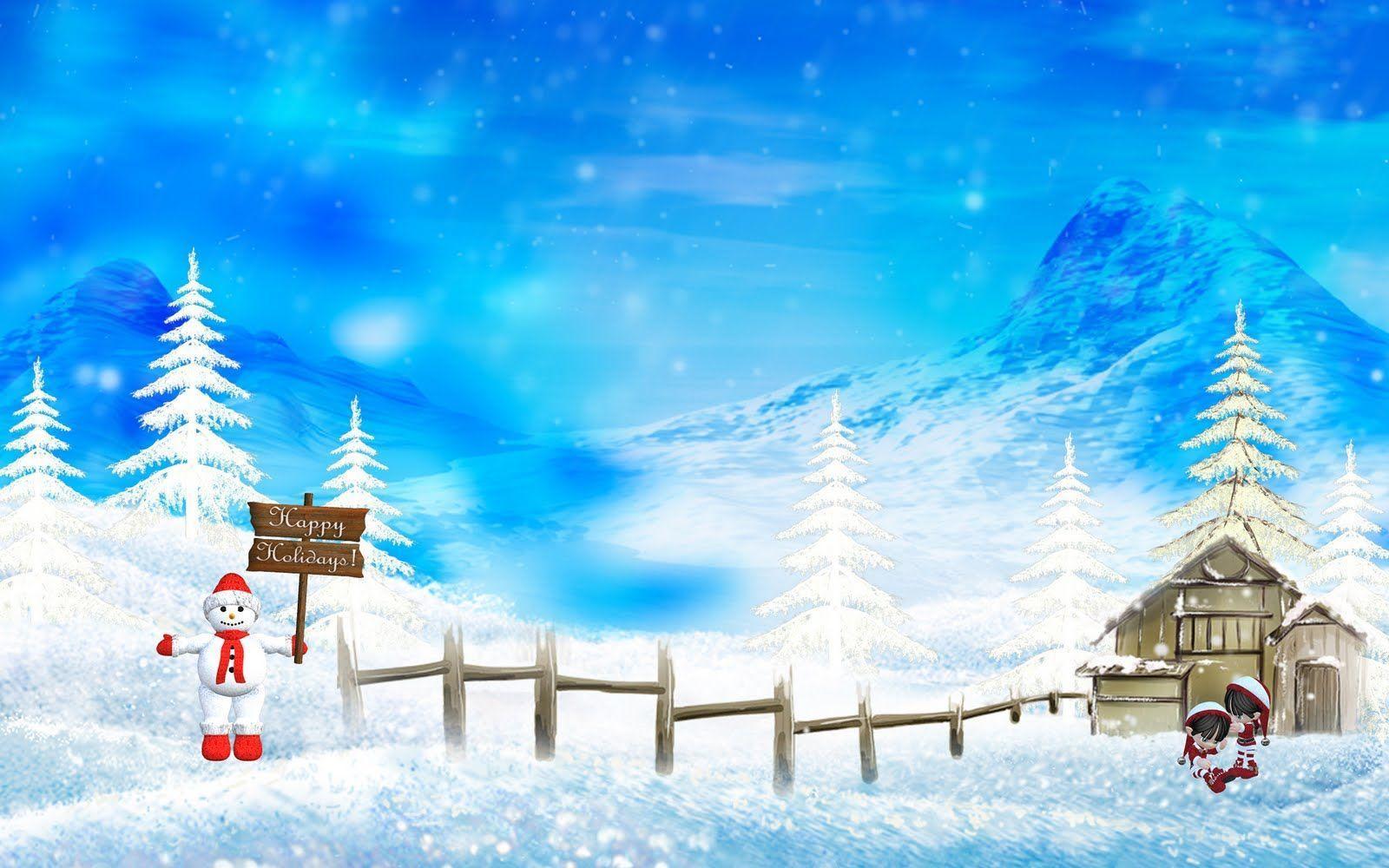 Christmas Snow Wallpaper. Best Free HD Wallpaper