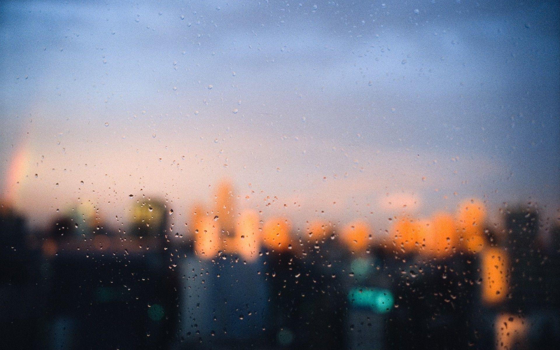 Cityscapes rain focus window panes wallpaperx1200
