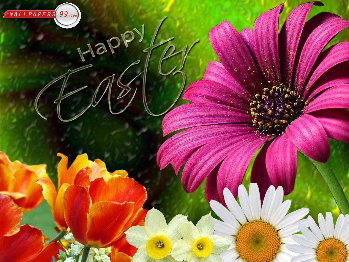 Happy Easter Flower Wallpaper Desktop Wallpaper. Wallshed