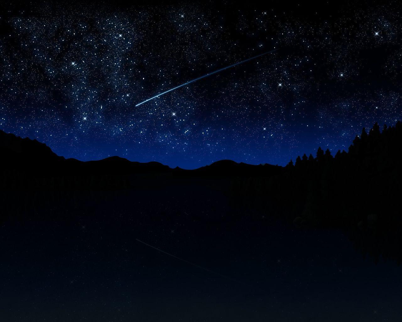 Wallpaper For > Beautiful Night Sky With Stars Wallpaper