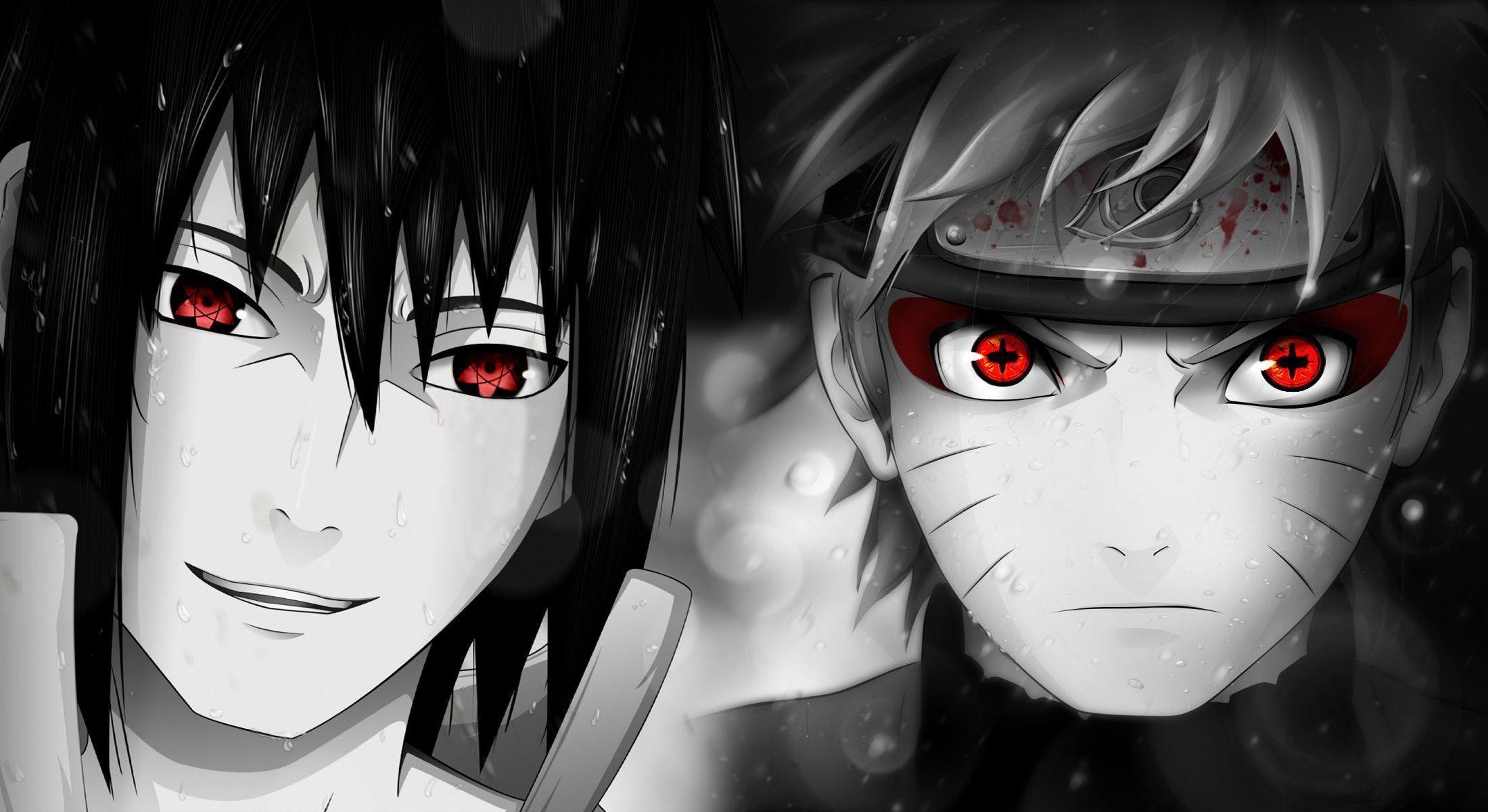 Pix For > Naruto And Sasuke Wallpaper