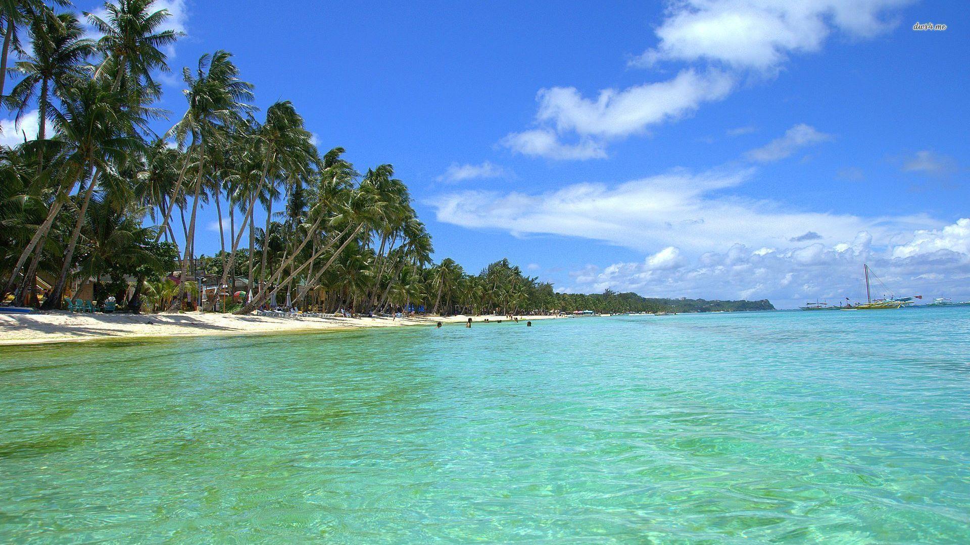 Tropical Beach Background. Download HD Wallpaper