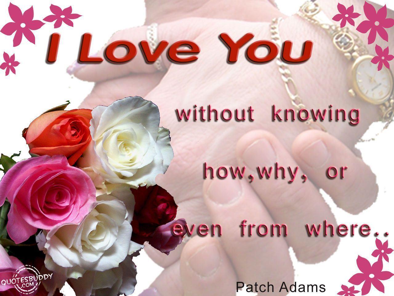 Wallpaper For > I Love You Wallpaper With Quotes