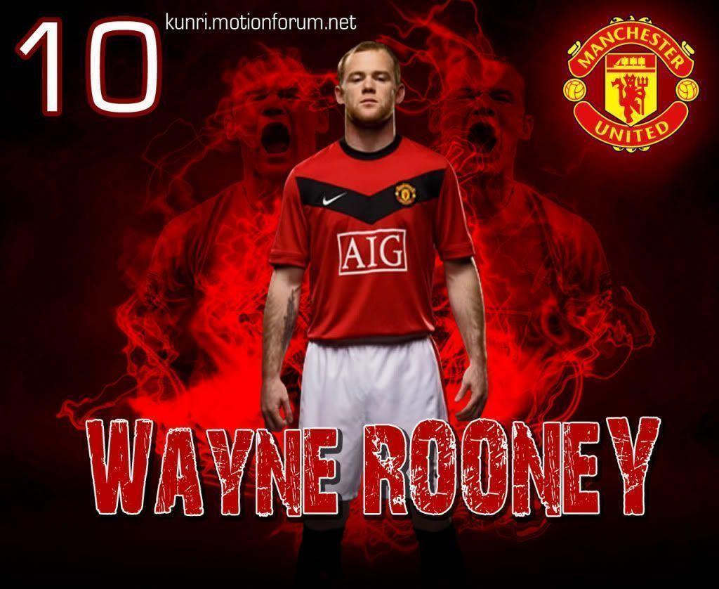 Wayne Rooney MUFC photo for desktop wallpaper