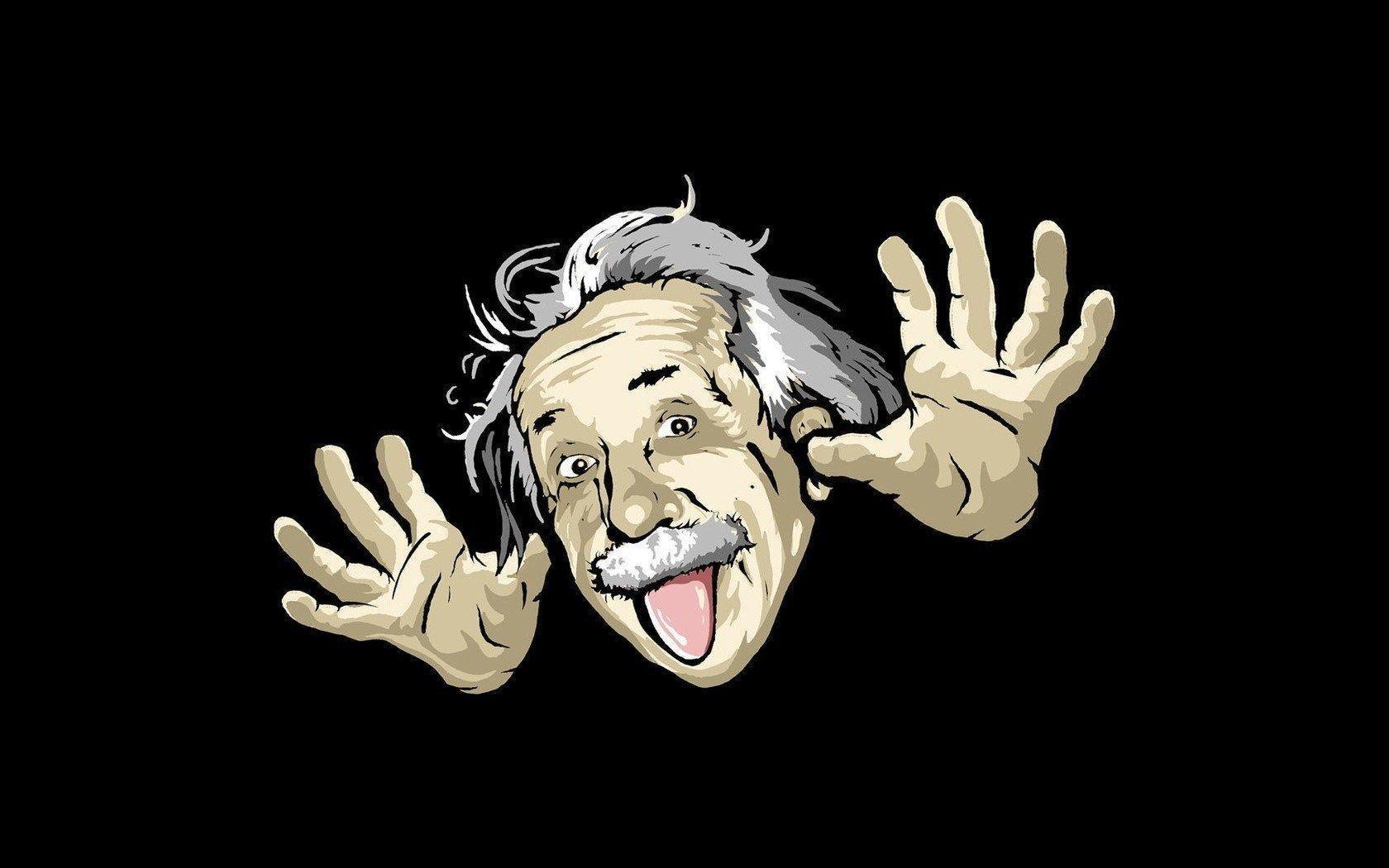 Albert Einstein Man Drawing HD Wallpaper