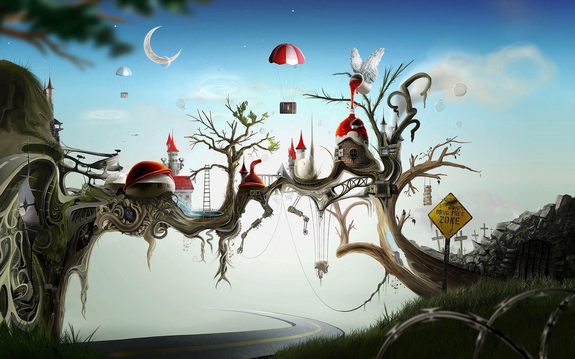 Surreal Background, Download X Cgi Surreal Wallpaper Background
