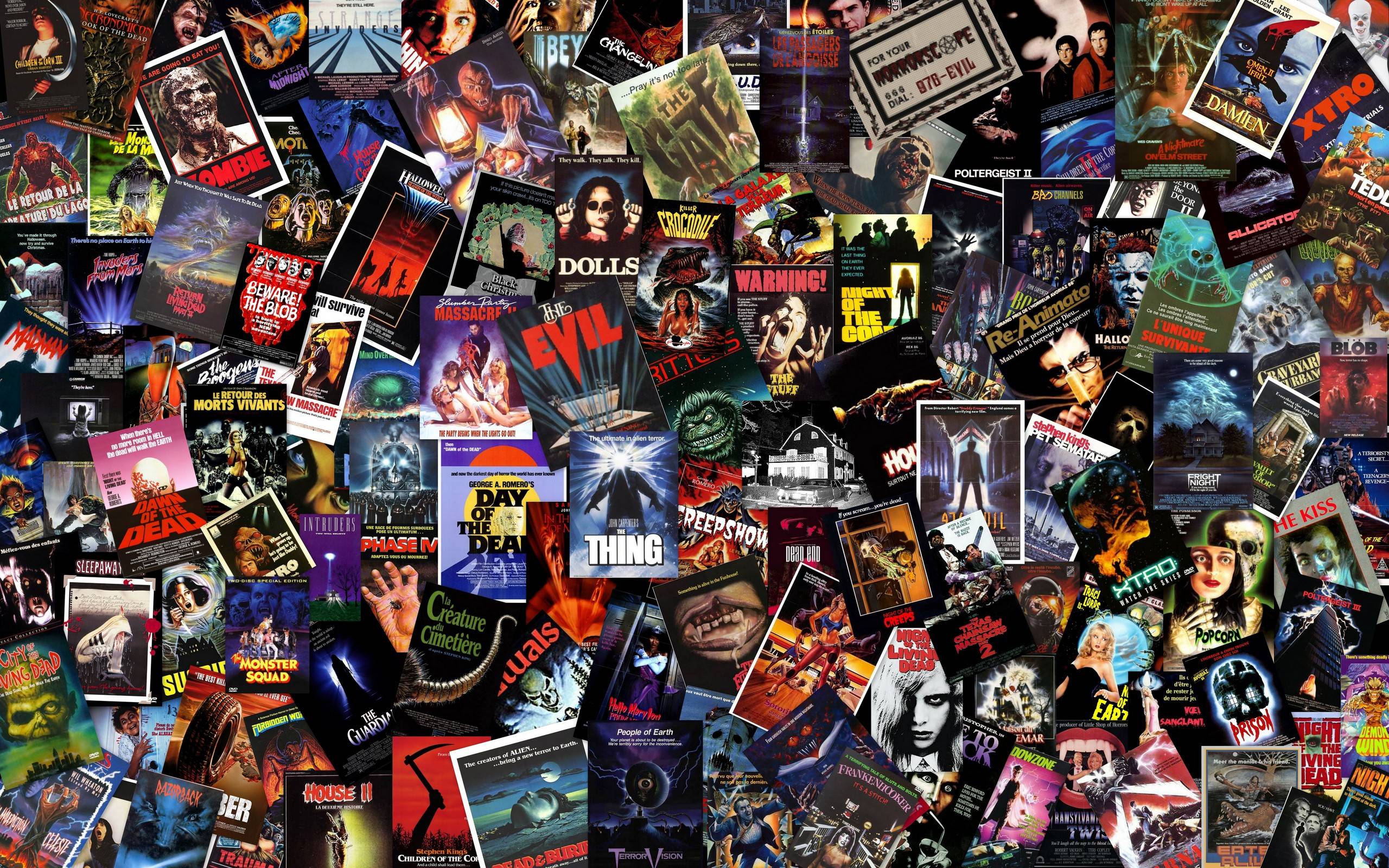 Massive B Horror Collage Wallpaper Movies Wallpaper