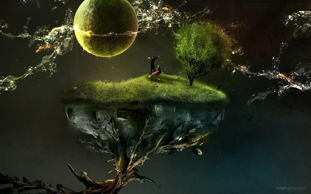sci fi surreal world desktop wallpaper screensaver