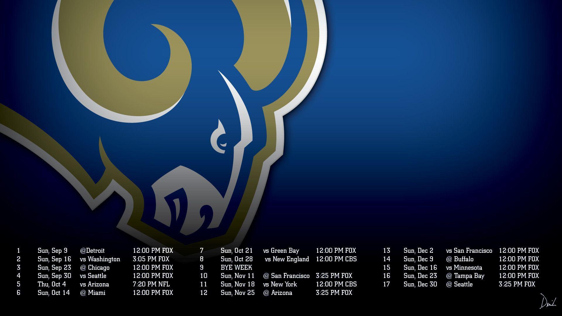 Derrick Docket St. Louis Rams Schedule Wallpaper