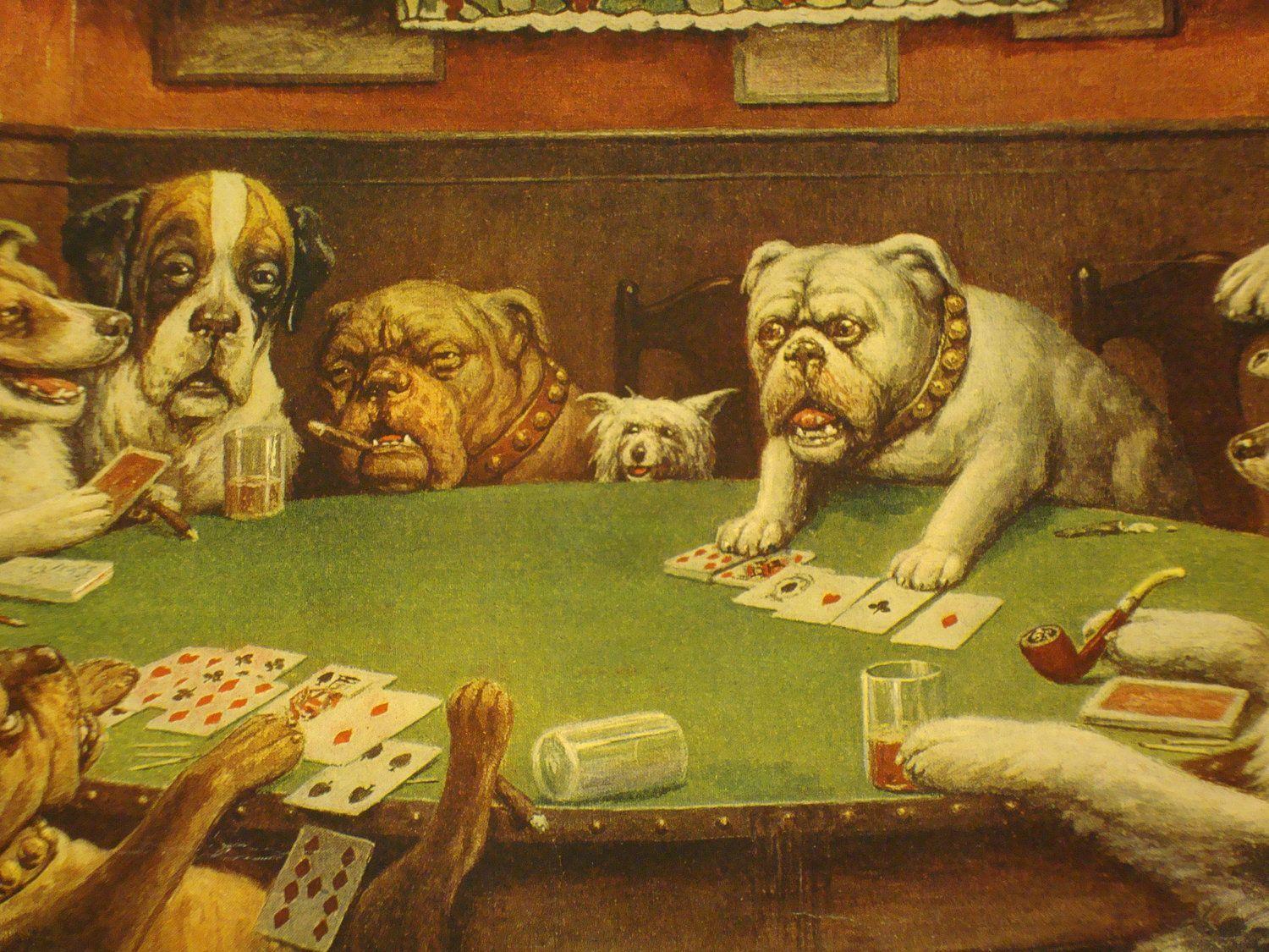 Dogs Playing Poker Original