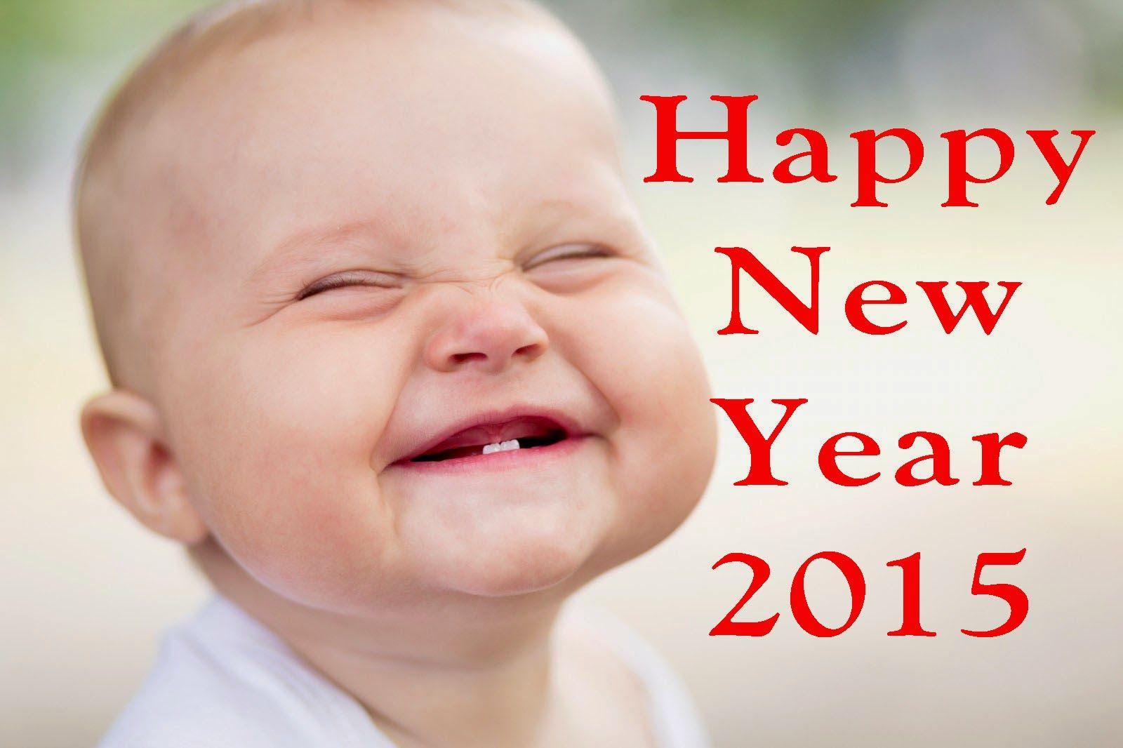 Pretty Babies Picture say Happy New 2015. HD wallpaper downloads