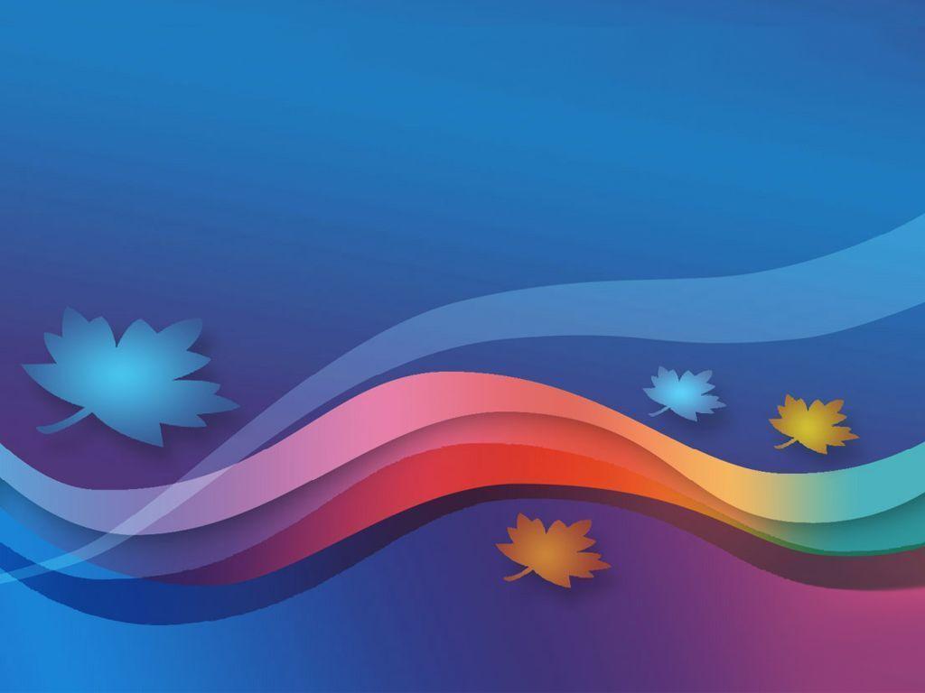 Abstract multicolor waves Free PPT Background for your PowerPoint