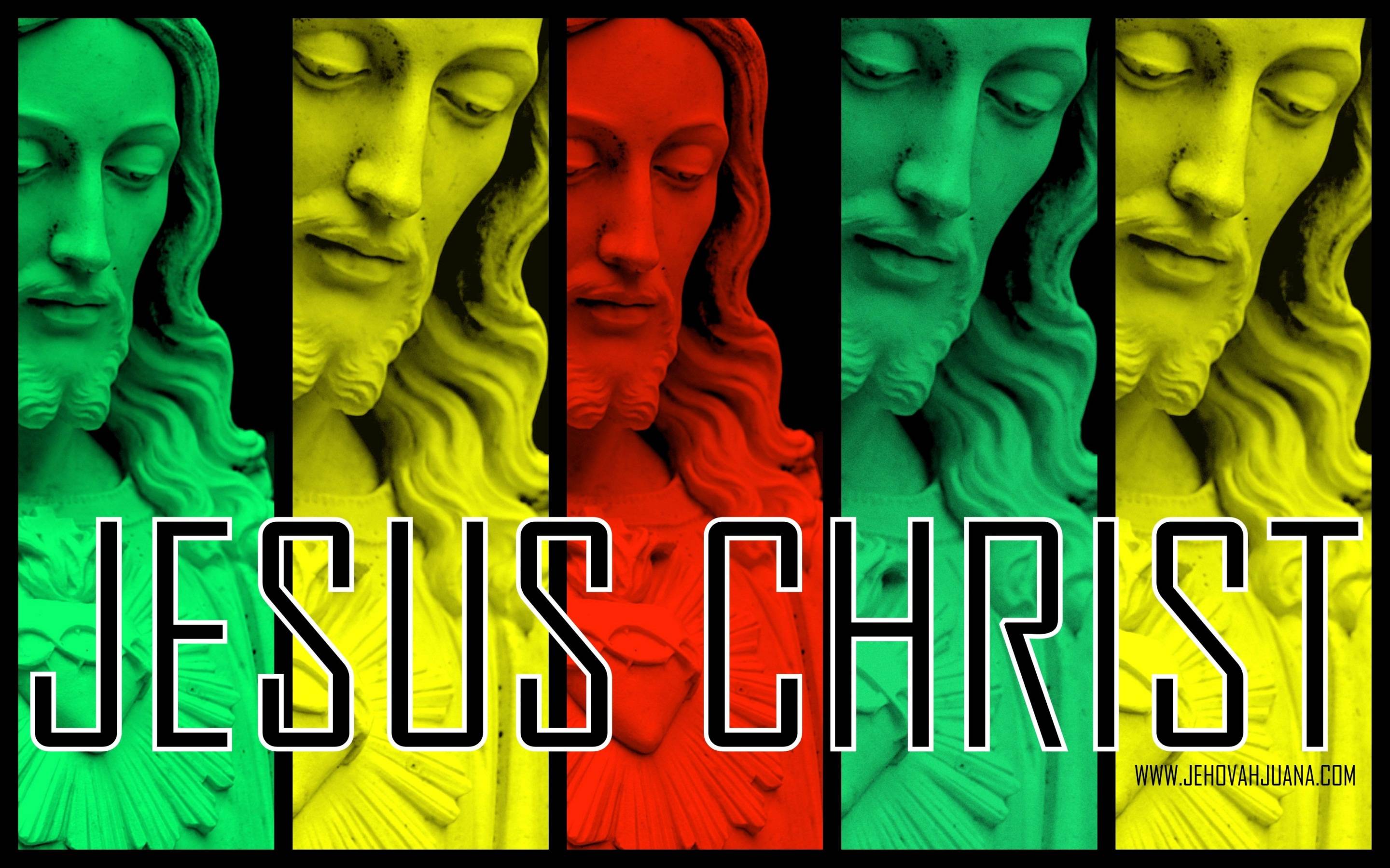 Jesus Christ Spectrum Of Colors Wallpaper Wallpaper