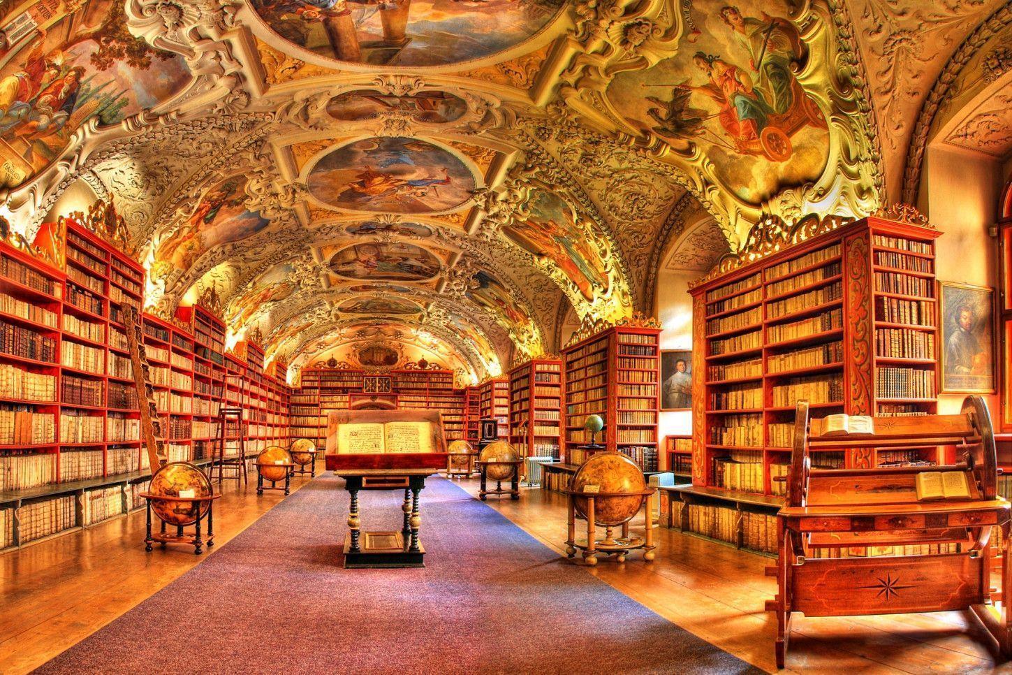 Old Library Wallpaper 1449x966