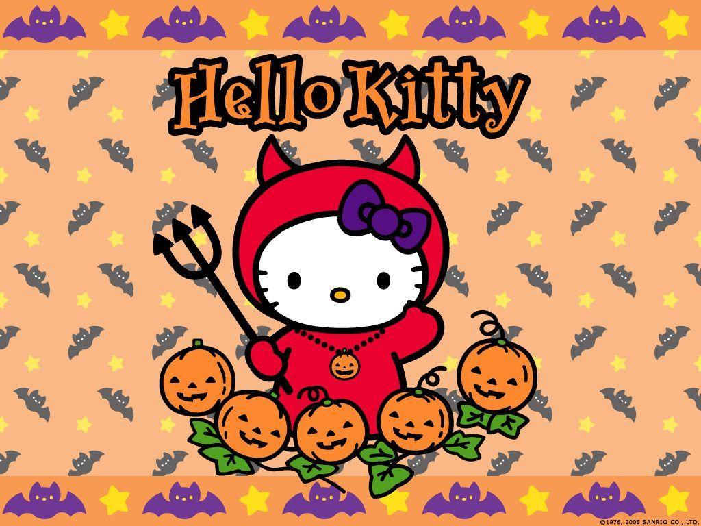 Wallpaper For > Hello Kitty Fall Wallpaper