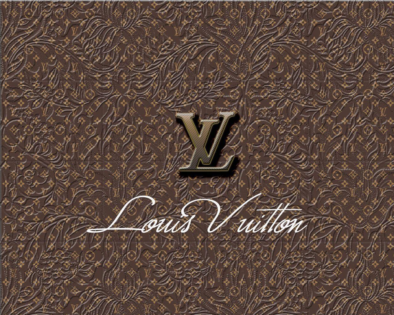 Wallpaper For > Louis Vuitton Logo Wallpaper Black