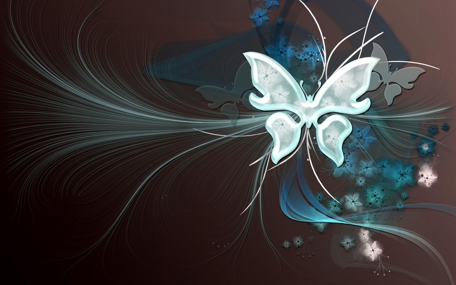 Desktop Wallpaper · Gallery · 3D Art · Butterfly Vector. Free