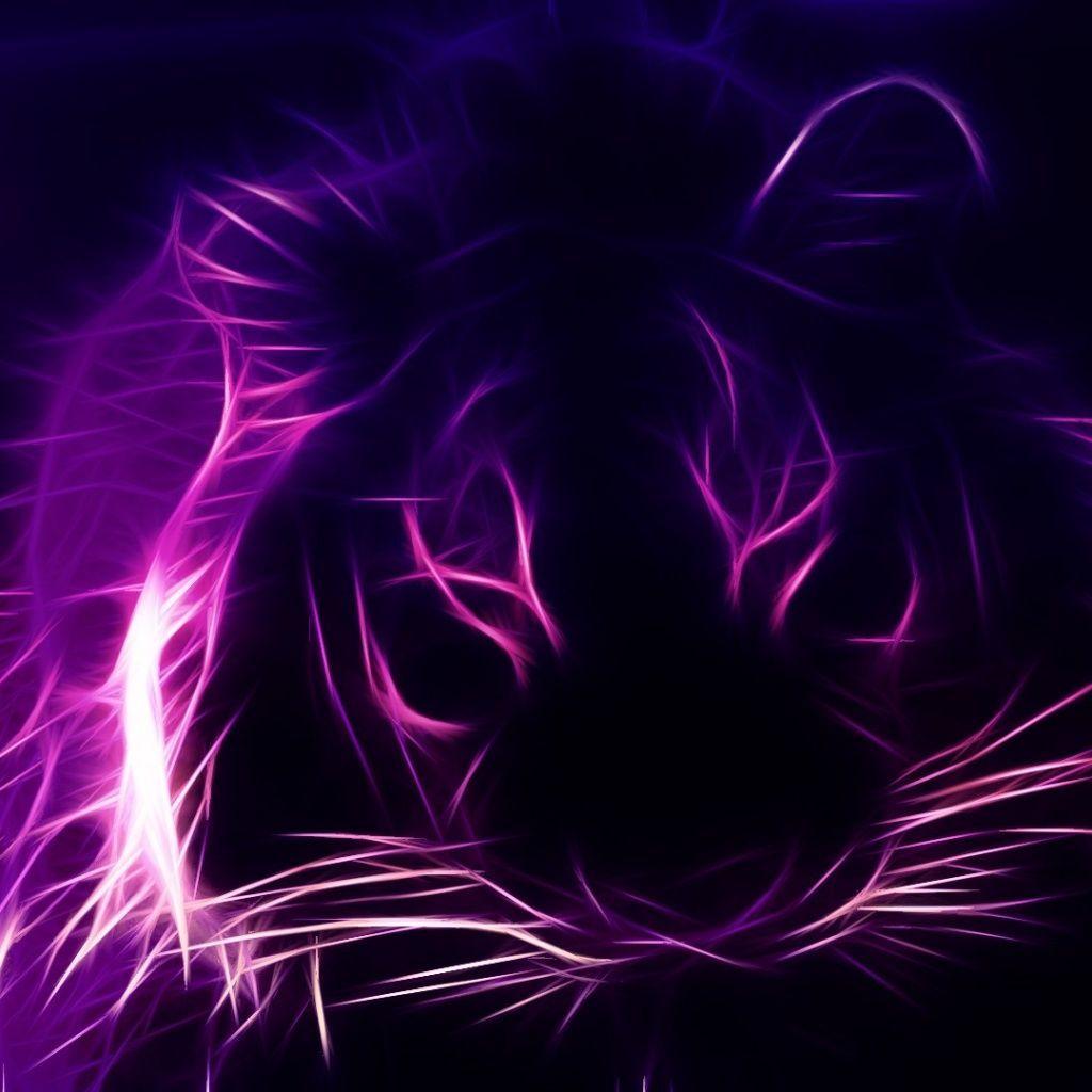 Purple Tiger iPad 1 & 2 Wallpaper