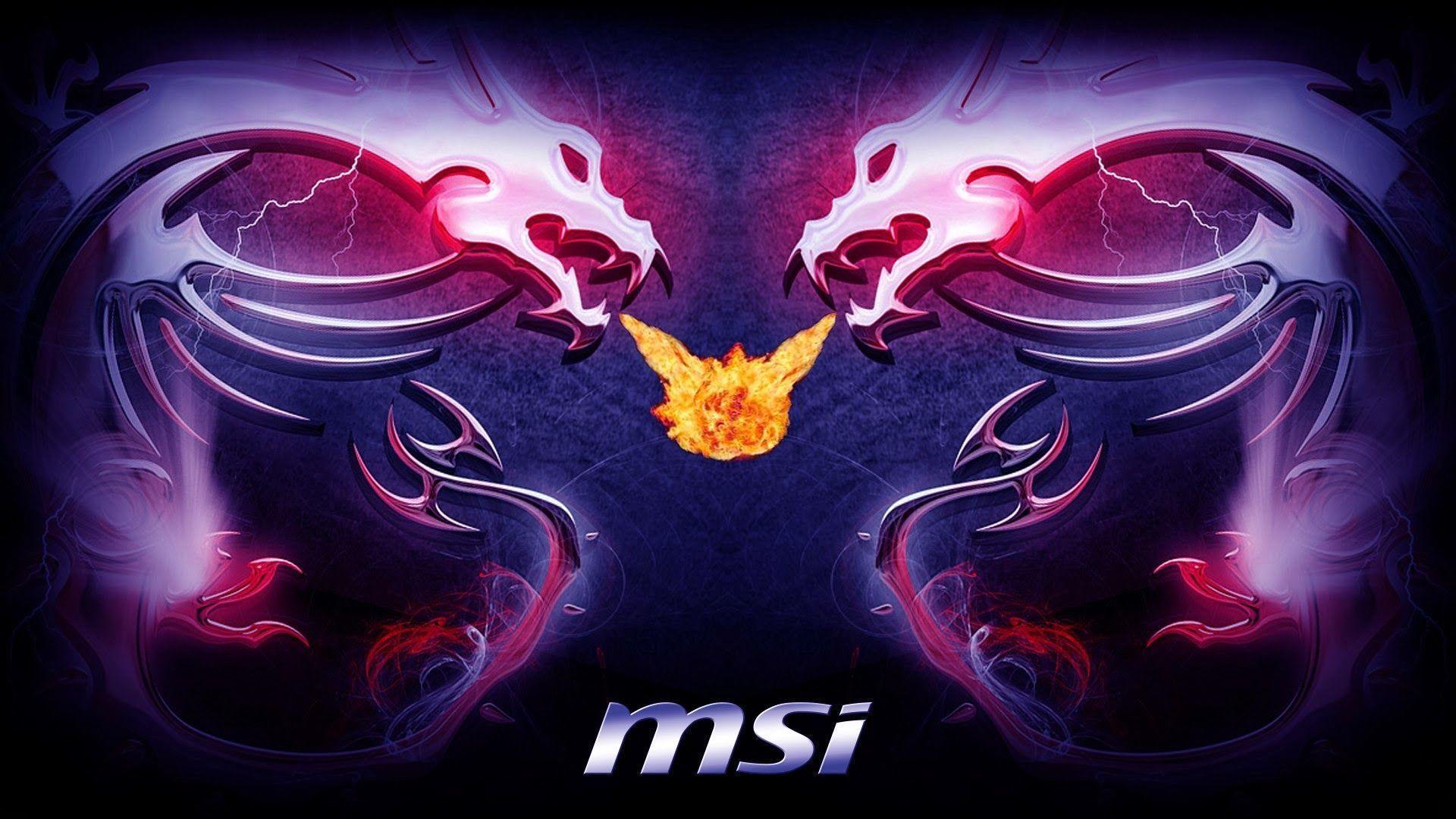 MSI Dragon Fire Breath Logo j03 HD Wallpaper