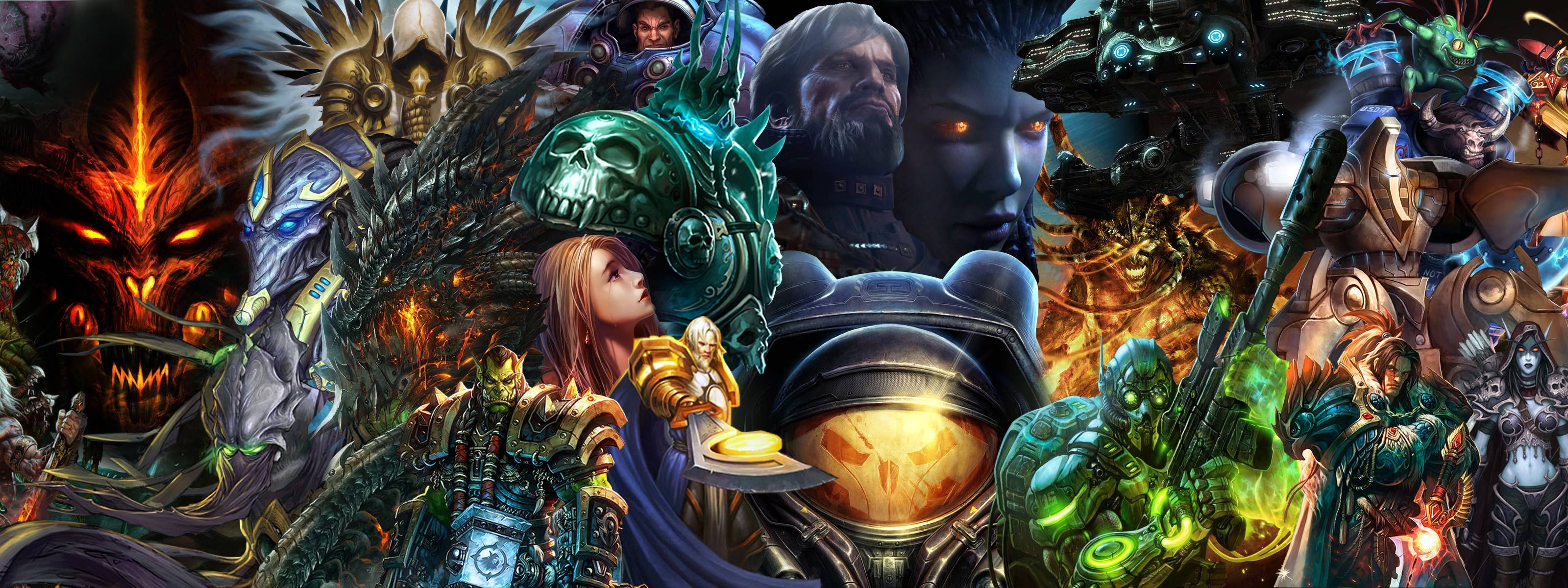 wallpaper blizzard Diablo World of Warcraft Starcraft characters