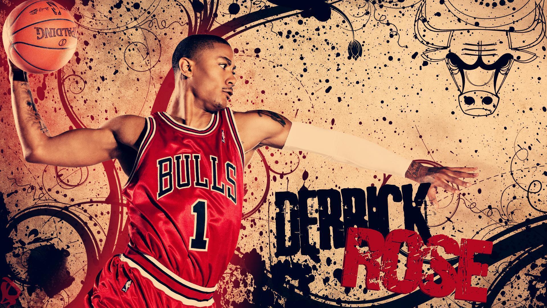 Chicago Bulls Derrick Rose 64 100275 Image HD Wallpaper. Wallfoy
