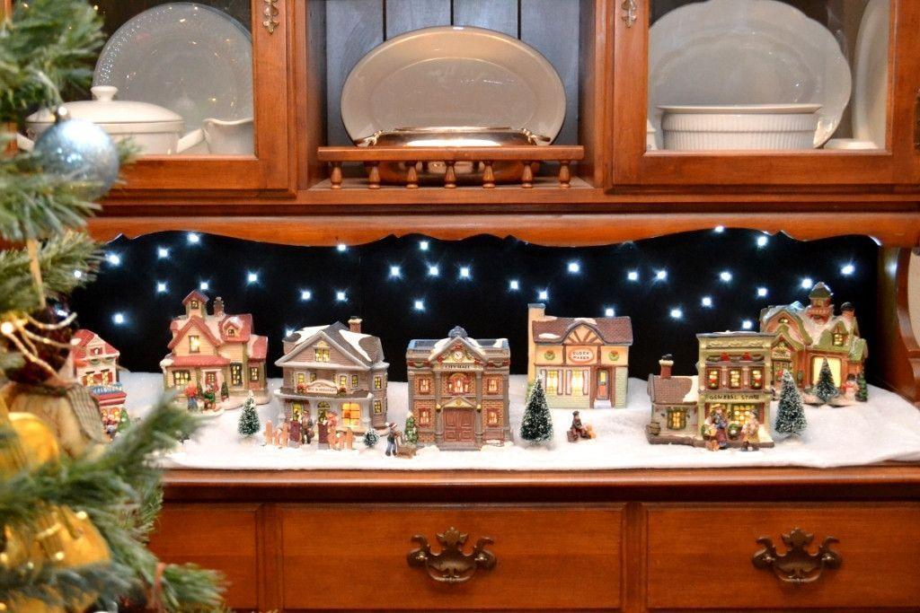 Starry Background for Christmas Village