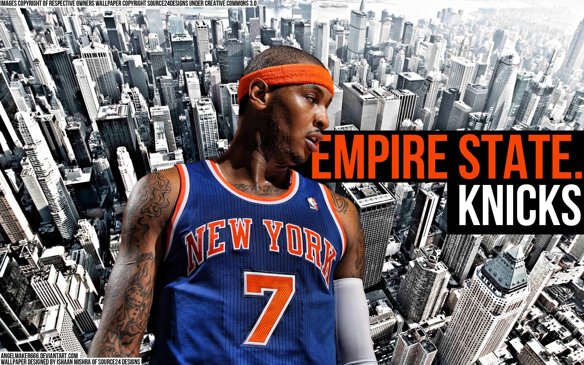 Carmelo Anthony Knicks New York City Wallpaper