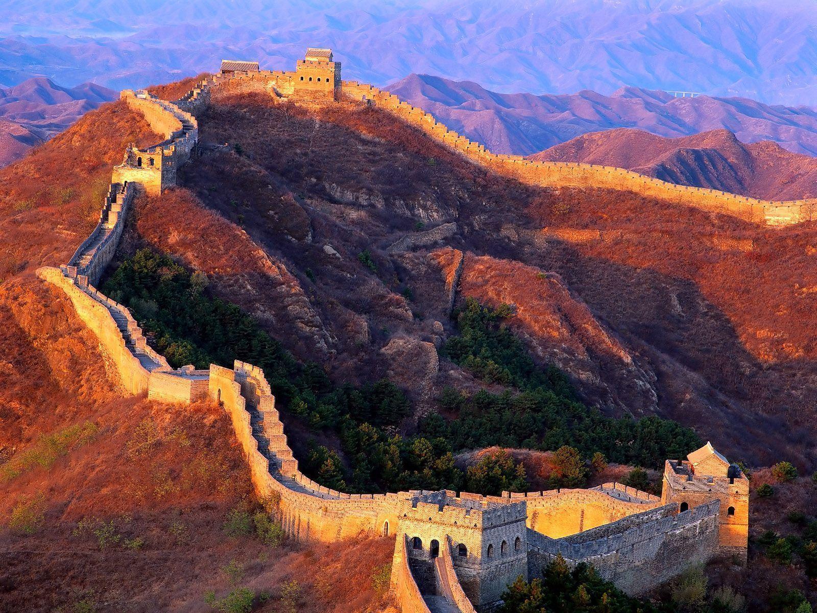 The Great Wall of China Touristic attractions. Famous Tourist