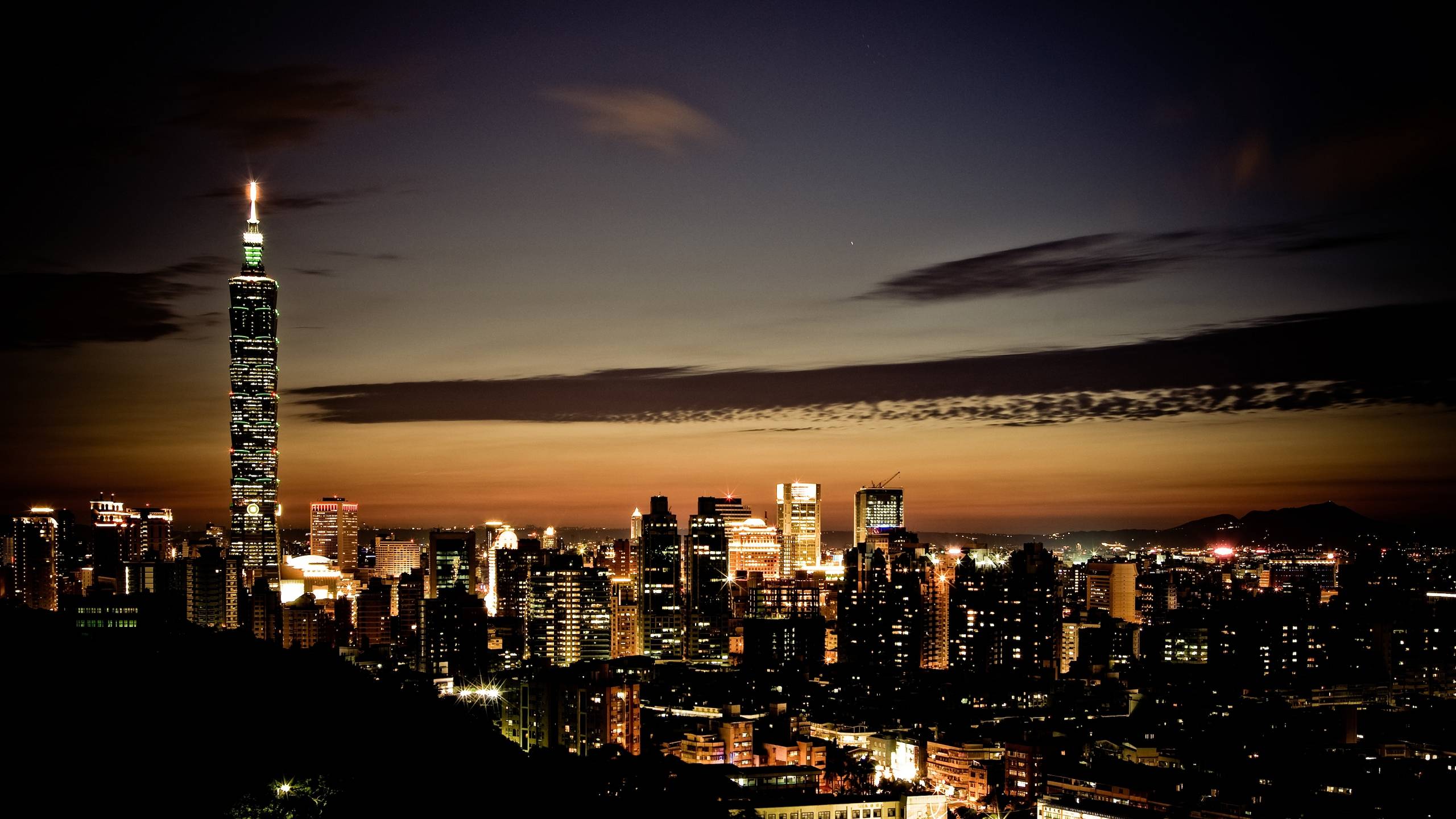 Nice HD Taipei at Night wallpaper for your iMac. High Quality PC