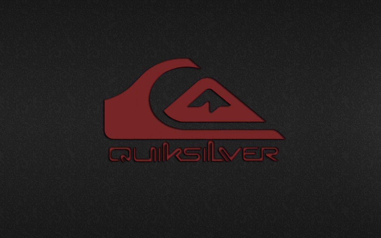 Quiksilver Logo On Black Wallpaper Wallpaper. Wallpaper