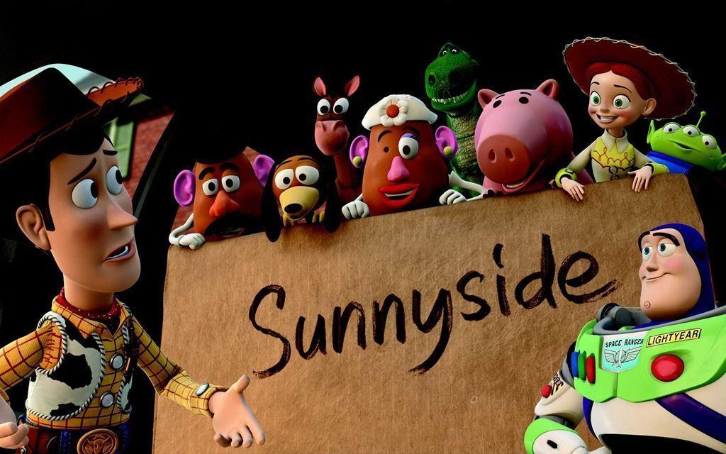 woody toy story picture sunny side. free 3D wallpaper