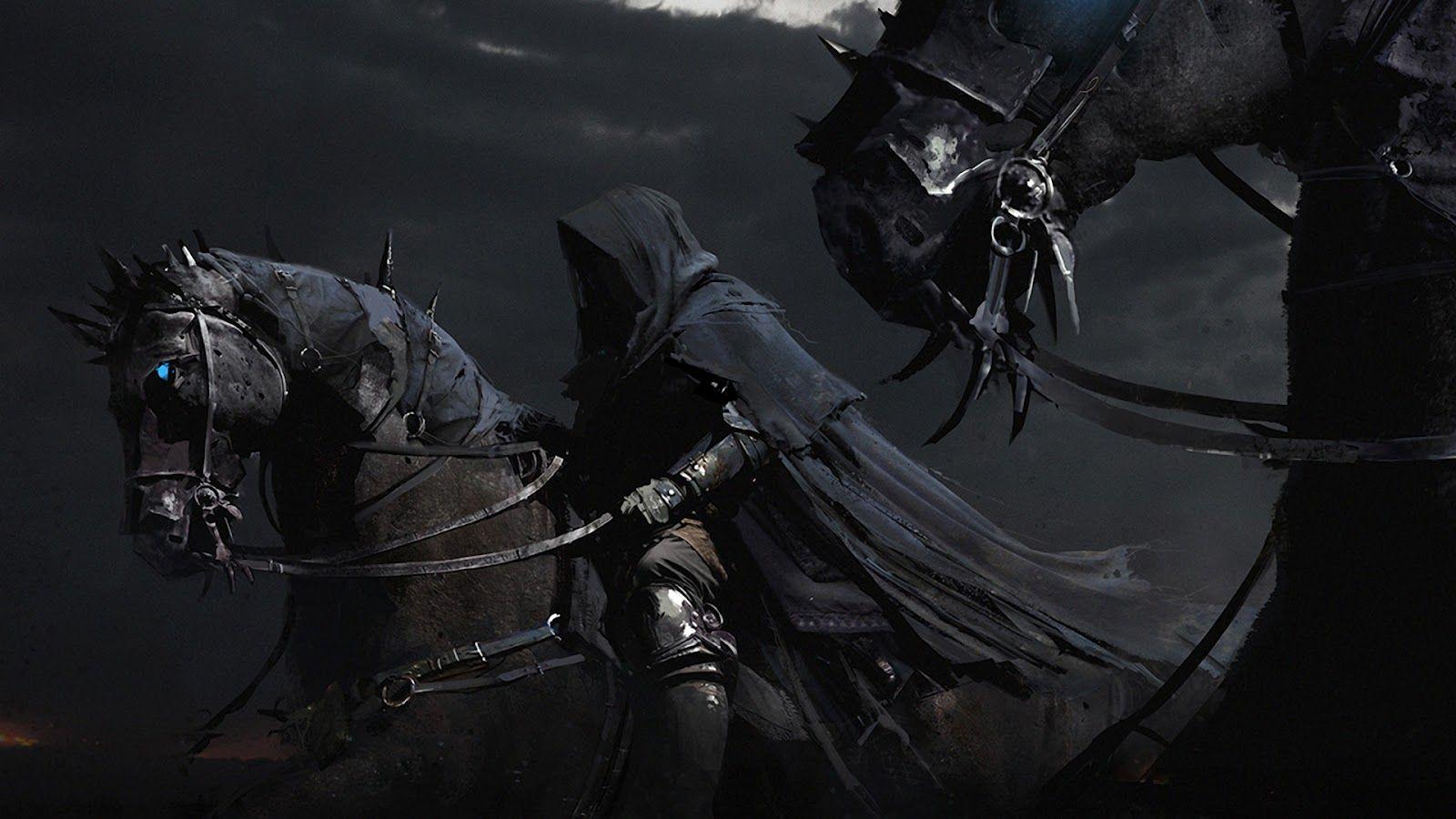 Dark Goth Grim Reaper On Horse Wallpaper Trading News