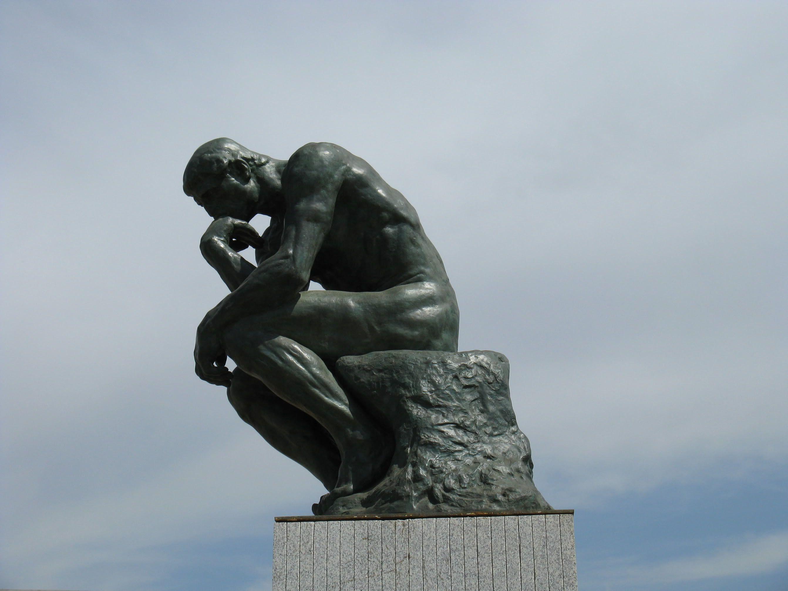 image For > Rodin The Thinker Clip Art