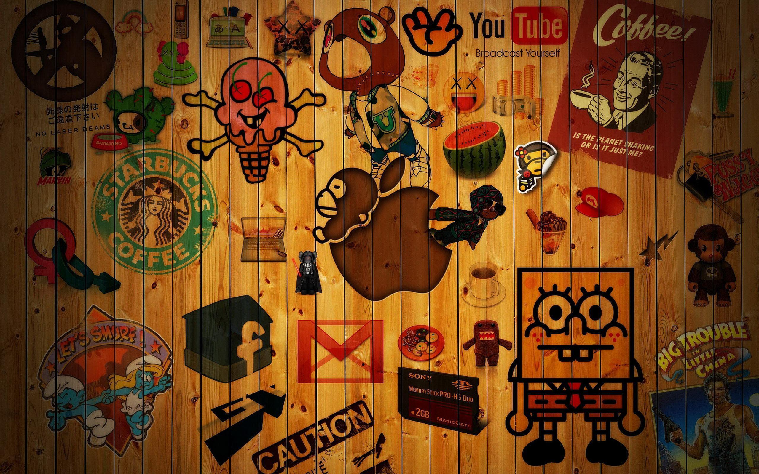 Logos icons Wallpaper