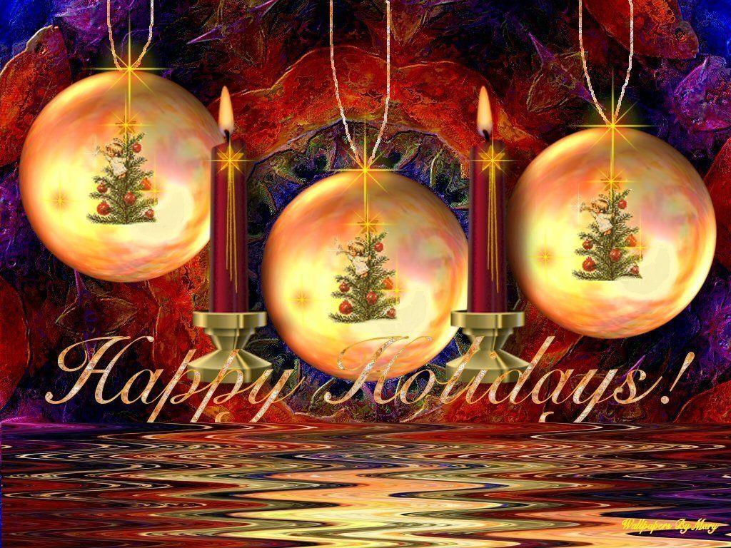 Merry Christmas & Happy Holidays HD Wallpaper. HD Wall Cloud