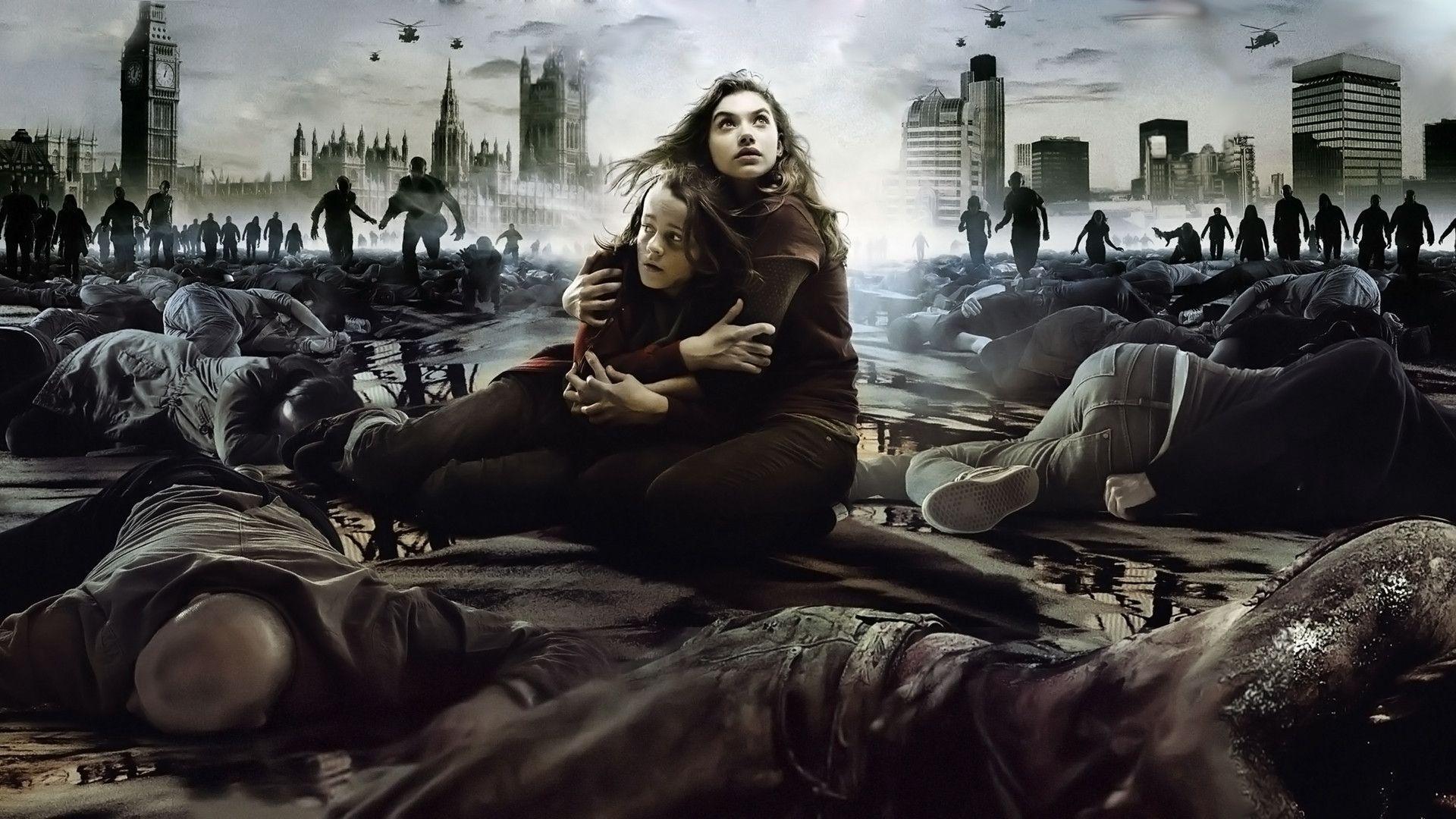 Download Wallpaper 1920x1080 28 weeks later, zombies, alone, city