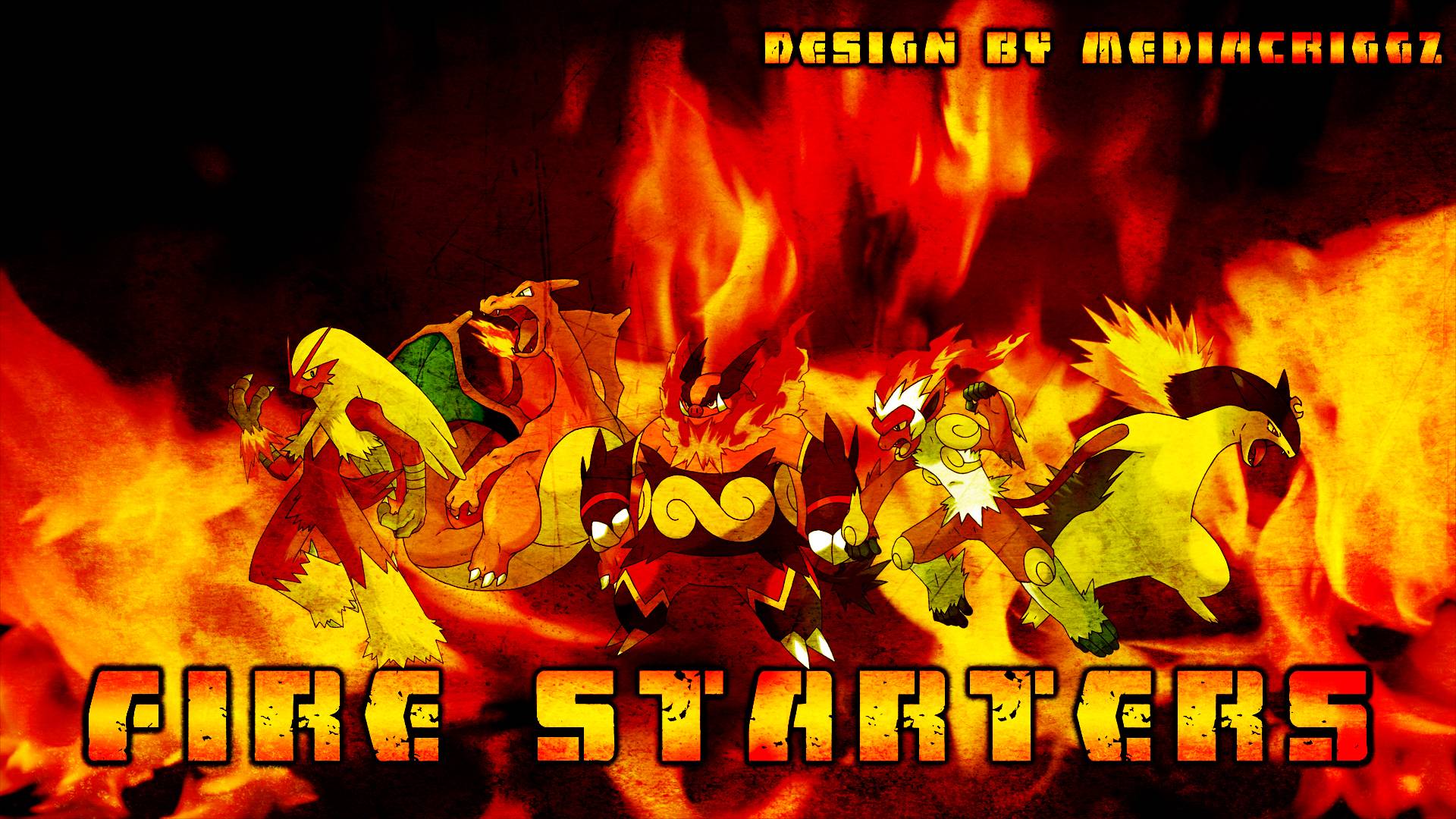 Pokemon Fire Starters Wallpaper
