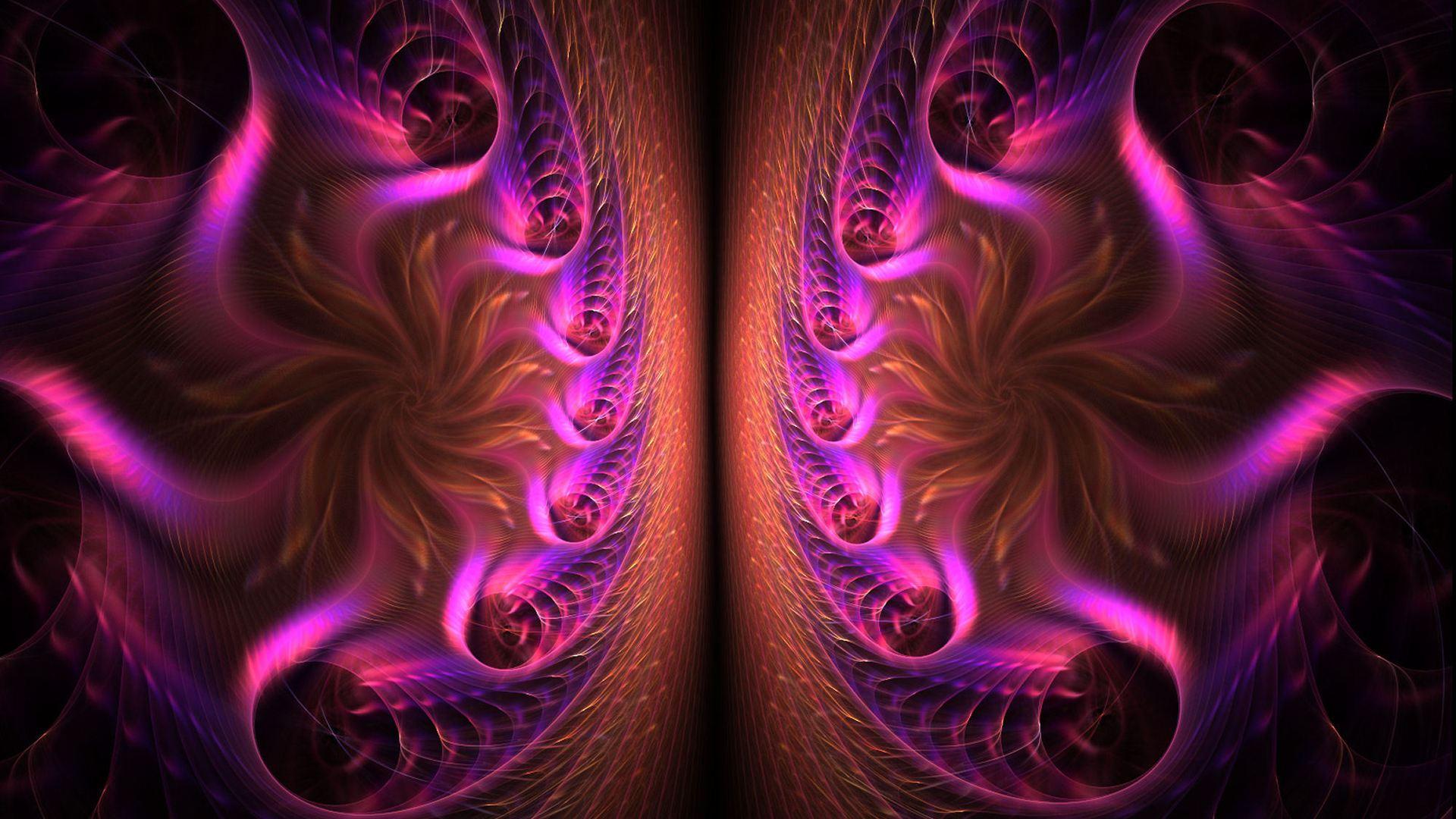 swirls purple abstract HD
