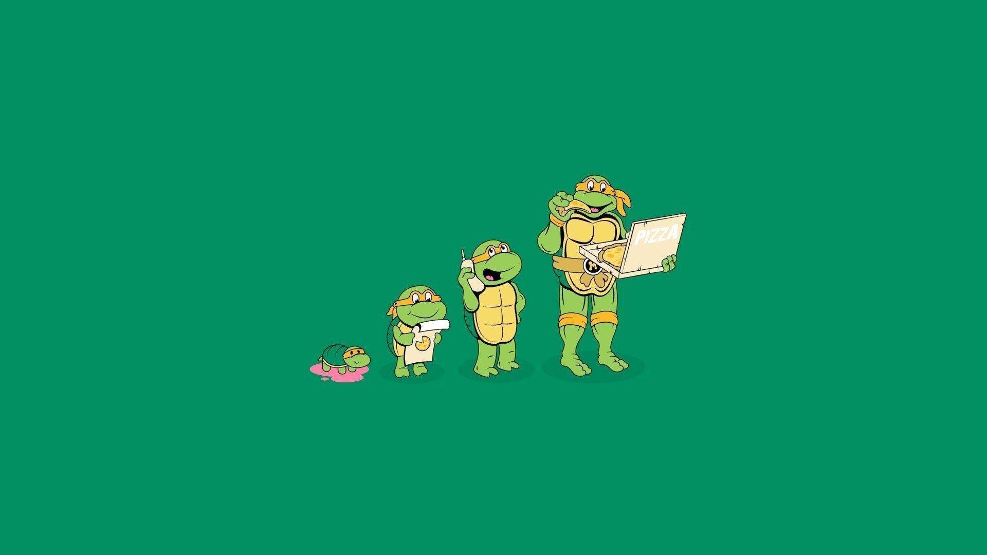 Cartoon Michelangelo Teenage Mutant Ninja Turtles Hd Wallpaper