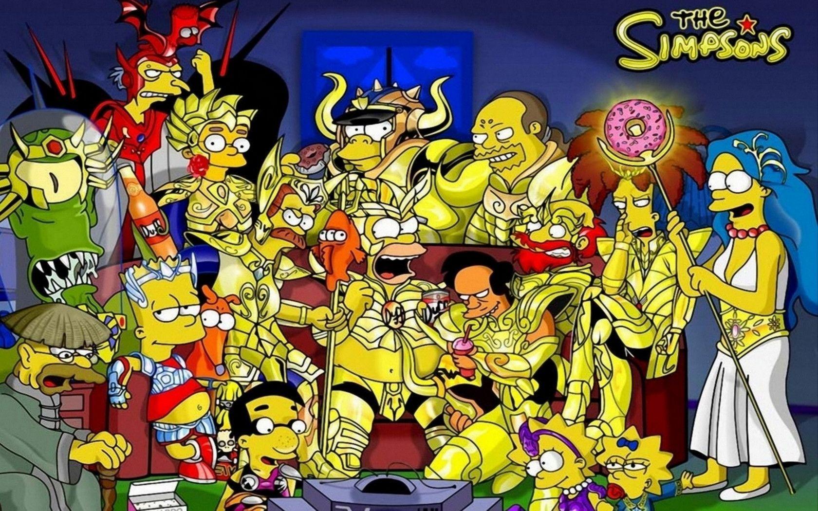 The Simpsons Characters With Picture Download Wallpaper