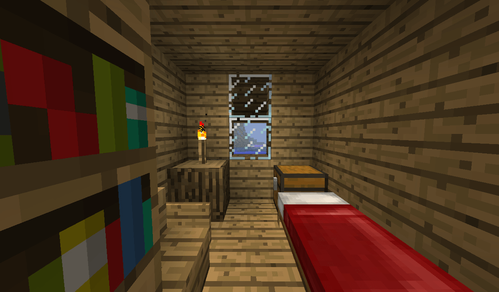 Gallery For > Minecraft Bedroom Wallpaper