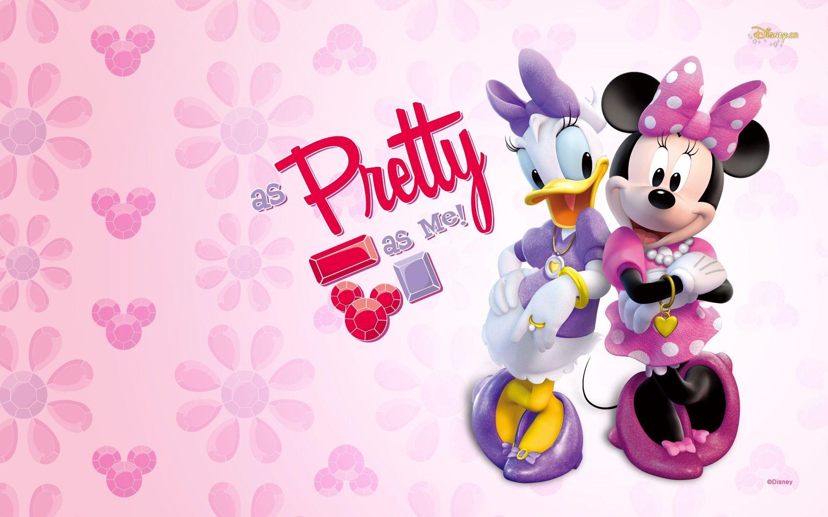 Download Daisy Duck Minnie Mouse Free Wallpaper 1680x1050. Full