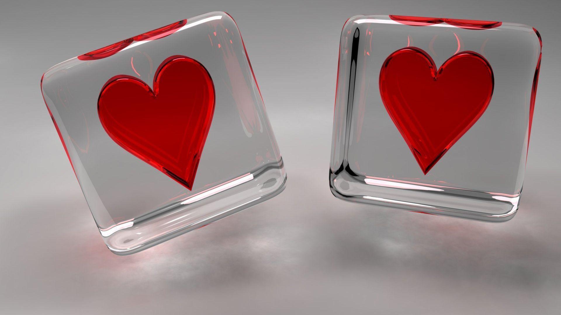 two loving heart love HD wallpaper Desktop Background Free