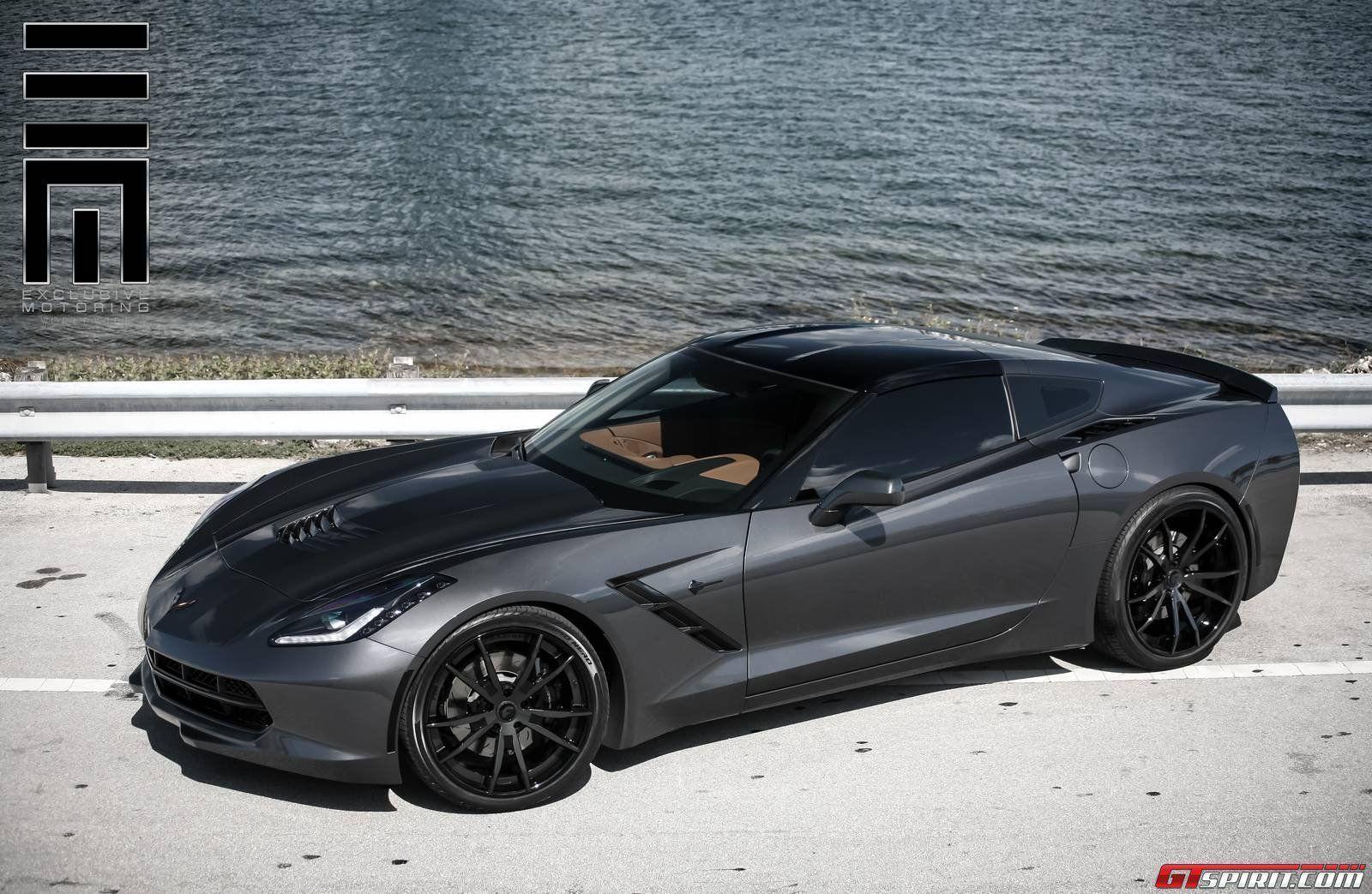 Corvette Stingray All Black HD Wallpaper