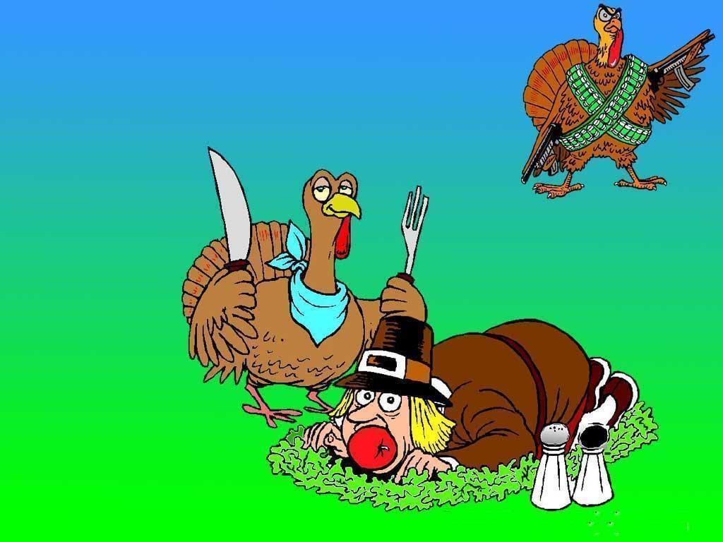 Funny Thanksgiving Desktop Wallpaper Image & Picture