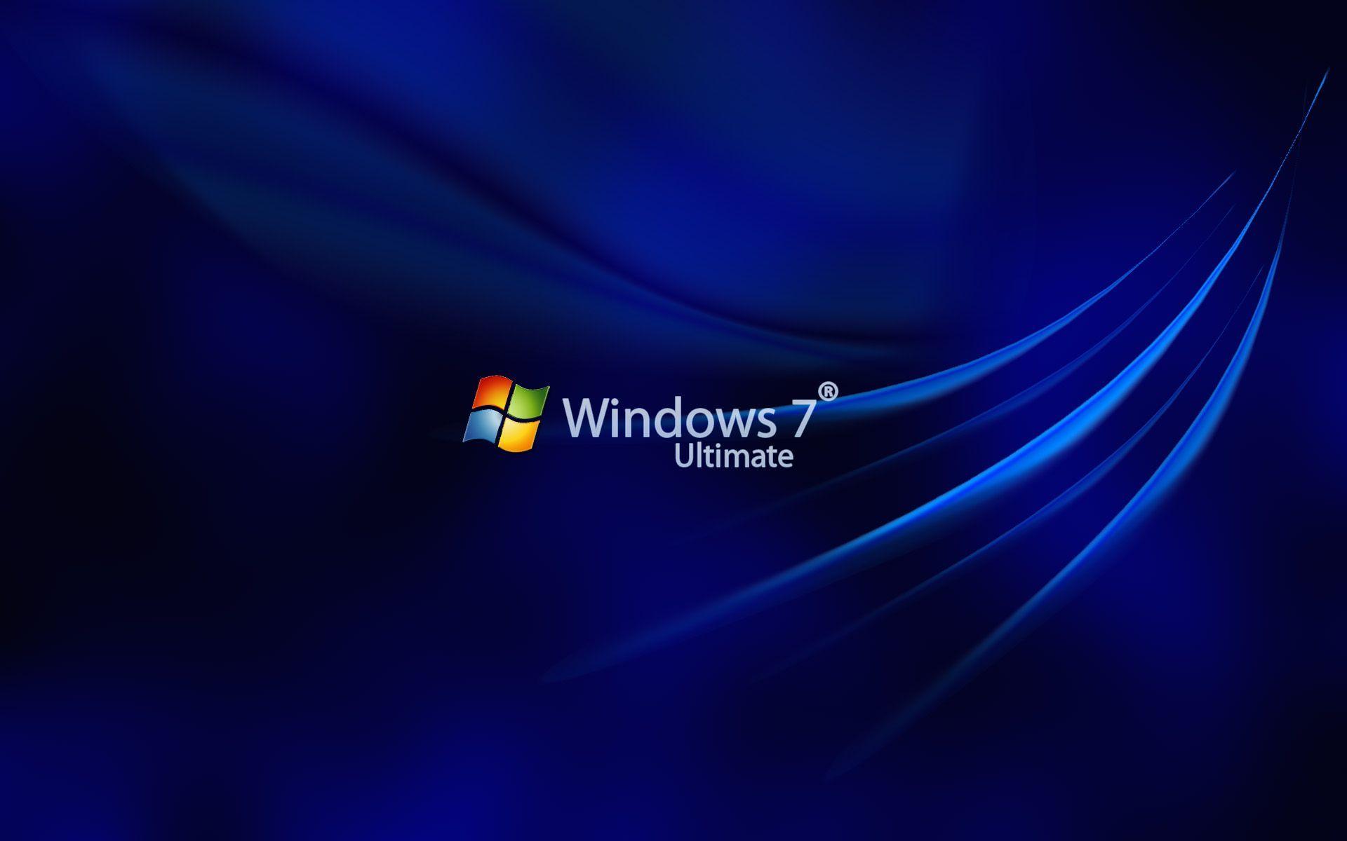 Wallpaper For > Windows 7 Ultimate Blue Wallpaper