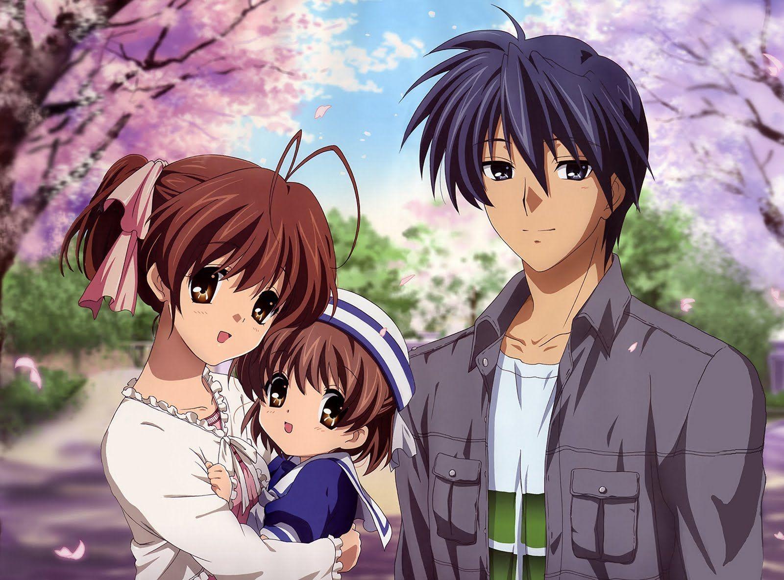 Romantic Anime Love Family Wallpaper. Wallpaper HD. Wallpaper